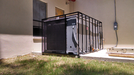 Ground mounted seecurtiy cage rtu package unit