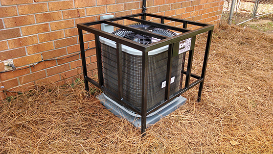 new hvac unit air conditioner security protection secured