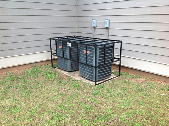 two unit hvac cage air conditioner goodman three ton